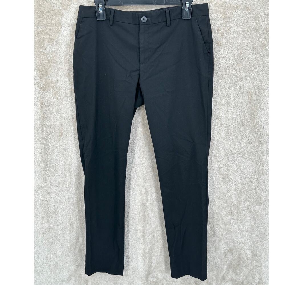 Banana Republic Pants Women 4 Black Ankle Straight Dressy Minimalist Office Work